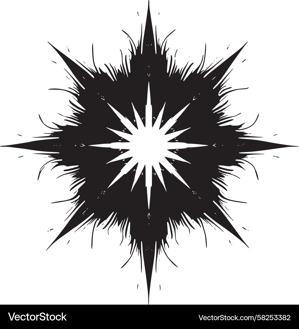 Dynamic Starburst Pattern Vector Image