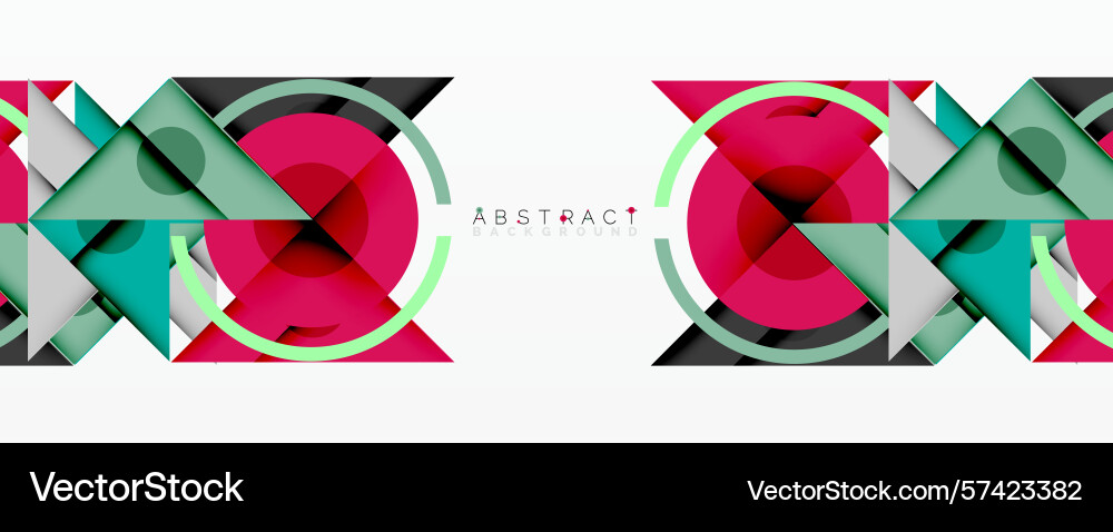 Geometric shapes overlap creating vibrant Geometric shapes overlap creating vibrant Vector Image