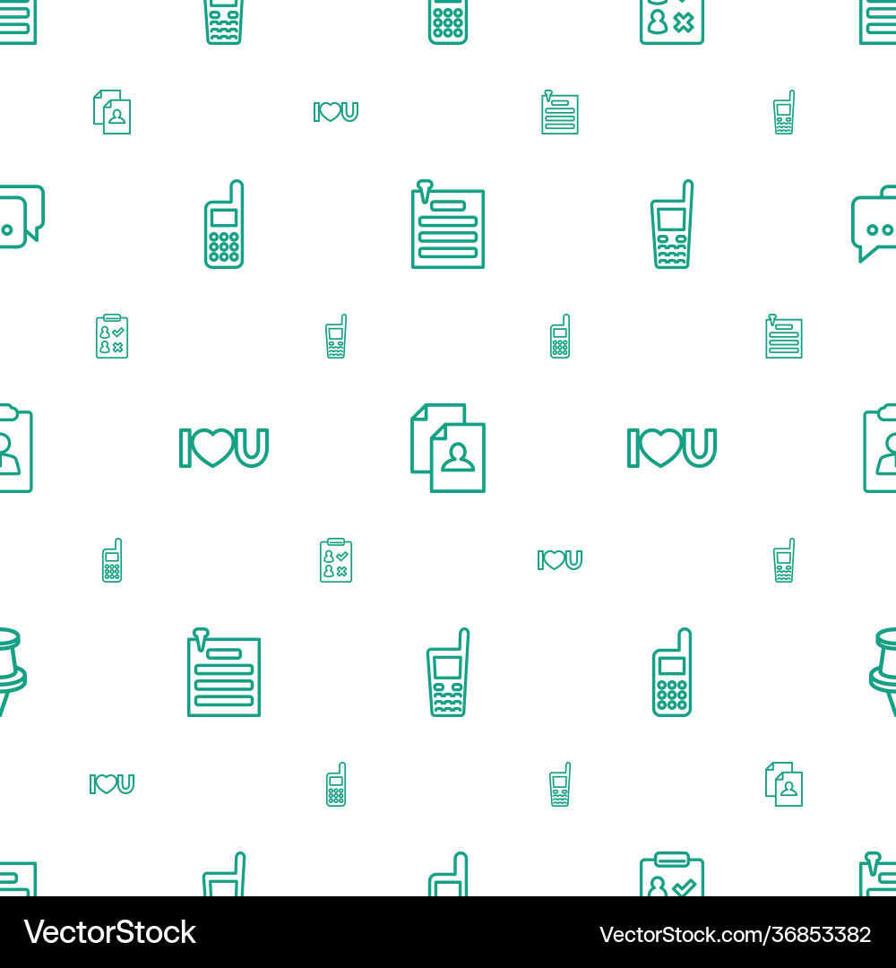Message icons pattern seamless white background vector image