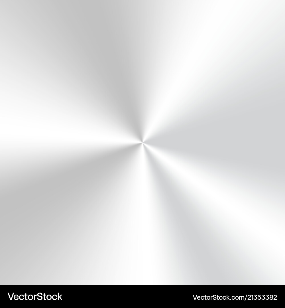 Silver Conical Gradient Plate vector image
