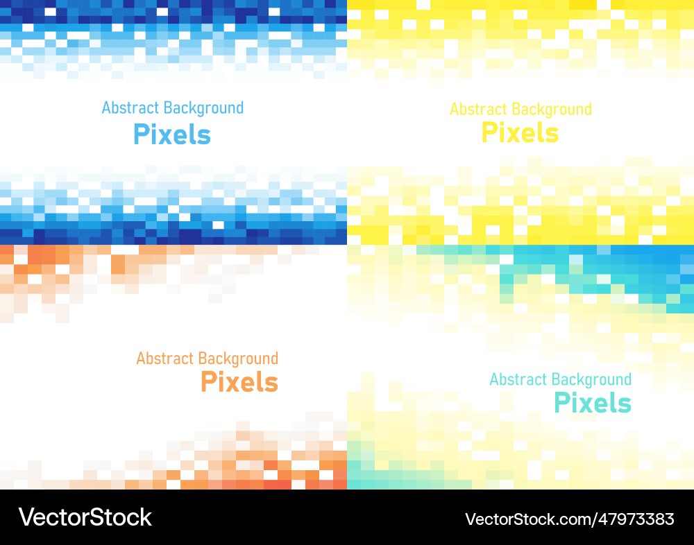 Abstract pixels disintegrate pattern geometric Abstract pixels disintegrate pattern geometric Vector Image