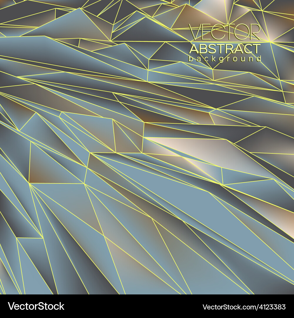 Abstract polygon background vector image