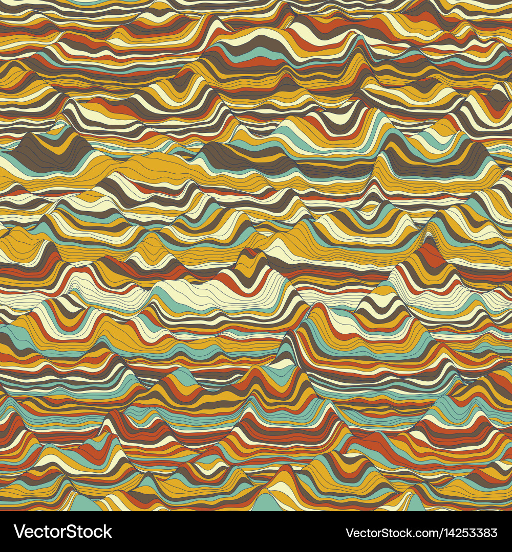 Abstract Wave Pattern Vector Image