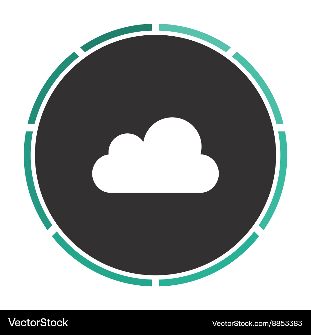 Cloud computer symbol Cloud computer symbol vector image