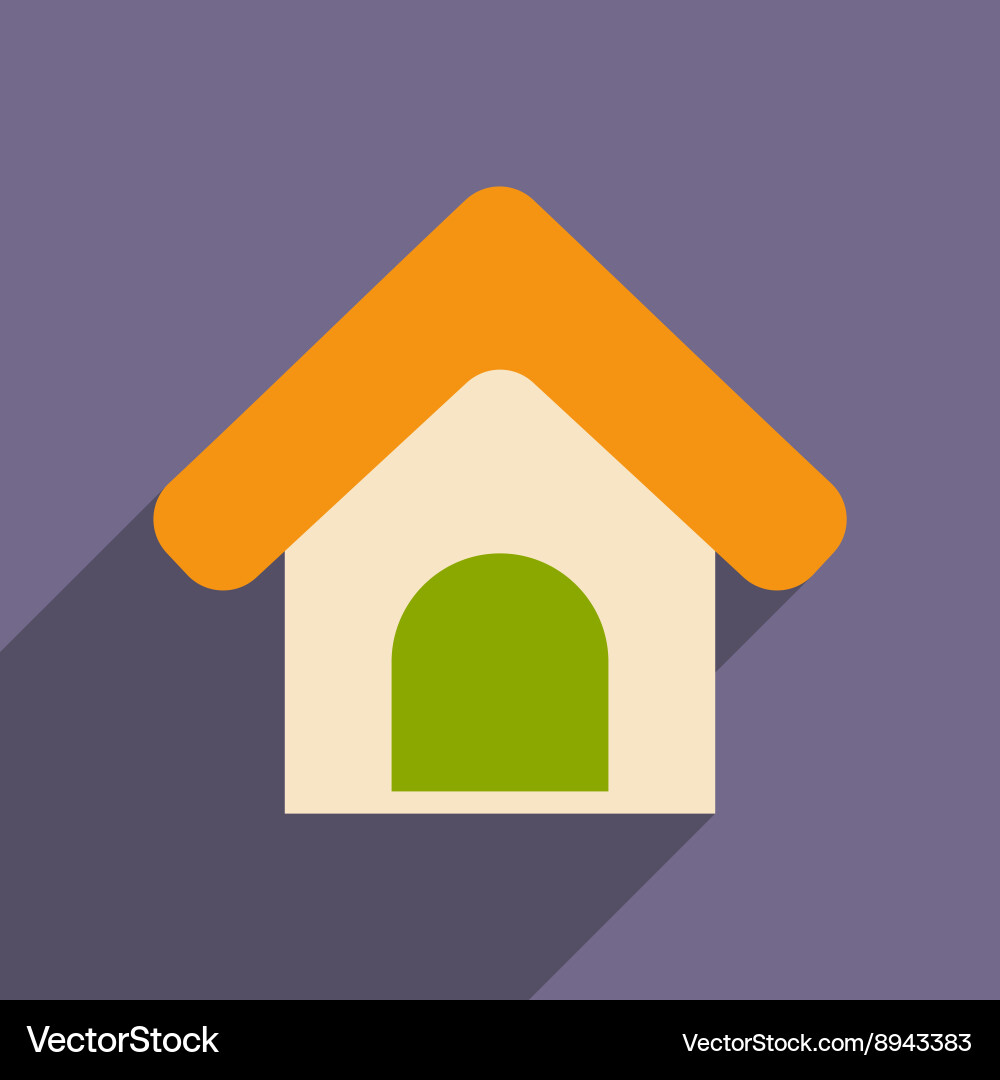Flat with shadow icon and mobile application Vector Image