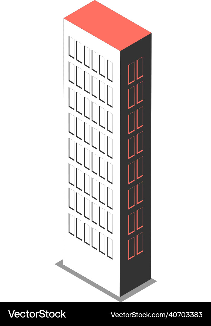 Metropolis tiny skyscraper composition Metropolis tiny skyscraper composition vector image