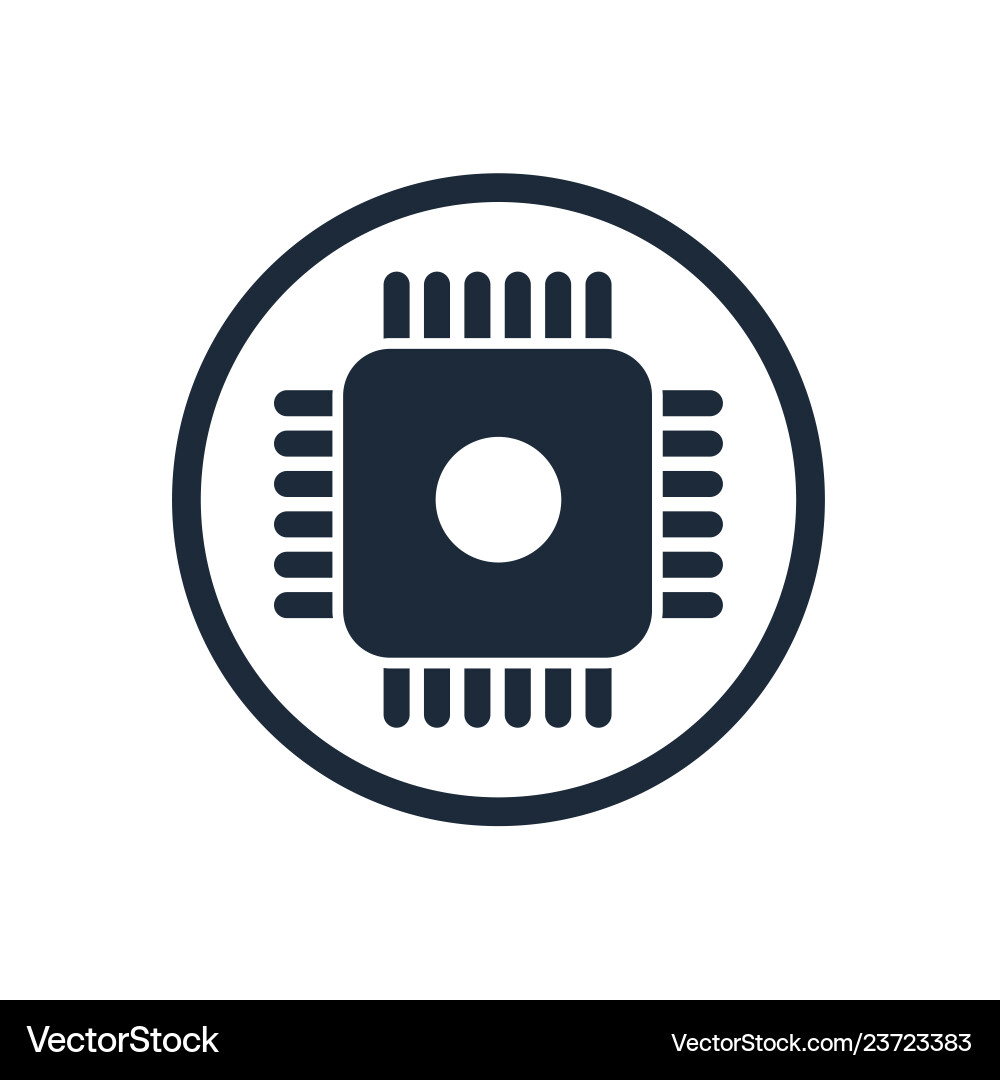 Microchip chip circuit component Microchip chip circuit component vector image