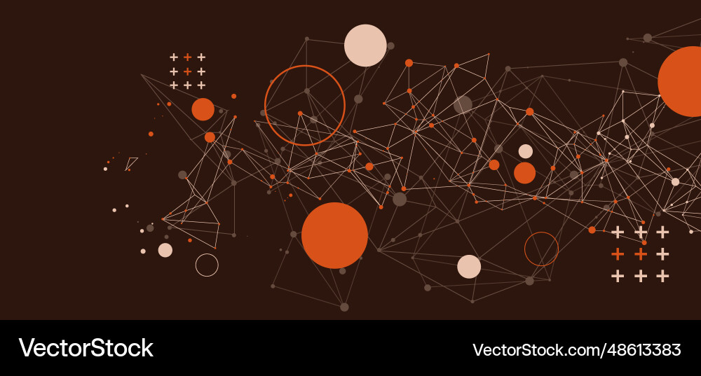 Template for science and technology presentation Template for science and technology presentation vector image