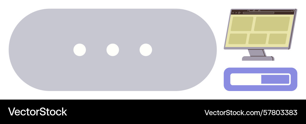 User interface elements highlighting loading User interface elements highlighting loading Vector Image