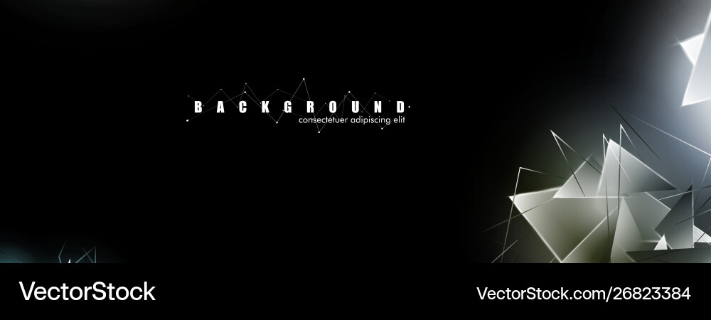 Abstract background with glowing triangles Abstract background with glowing triangles Vector Image