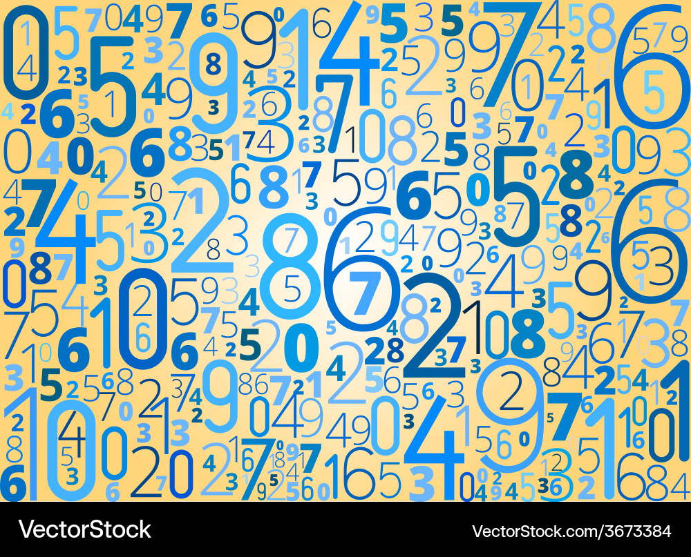 Background from numbers Vector Image