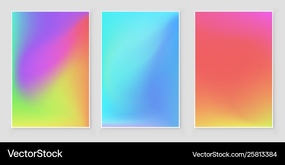 Bright colors gradient abstract background vector image