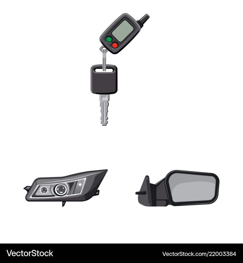 Design of auto and part sign set vector image