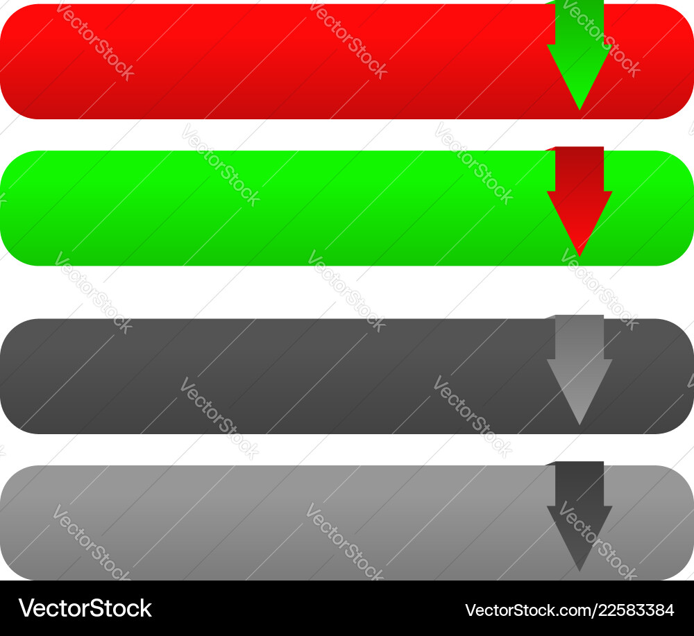 Download upload button set w disallowed version Download upload button set w disallowed version vector image