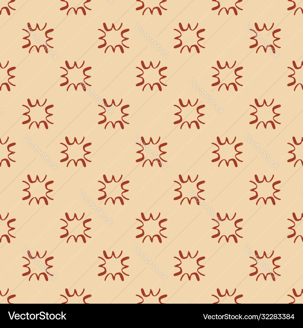 Geometric seamless pattern with red elements Geometric seamless pattern with red elements Vector Image