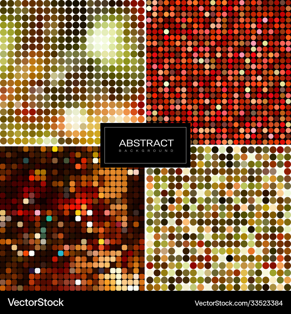 Set abstract sparkling mosaic backgrounds Set abstract sparkling mosaic backgrounds vector image
