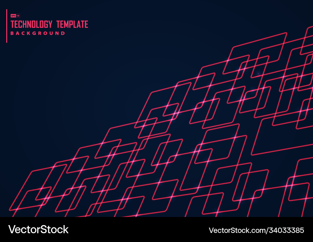 Abstract design red square pattern technology Abstract design red square pattern technology vector image