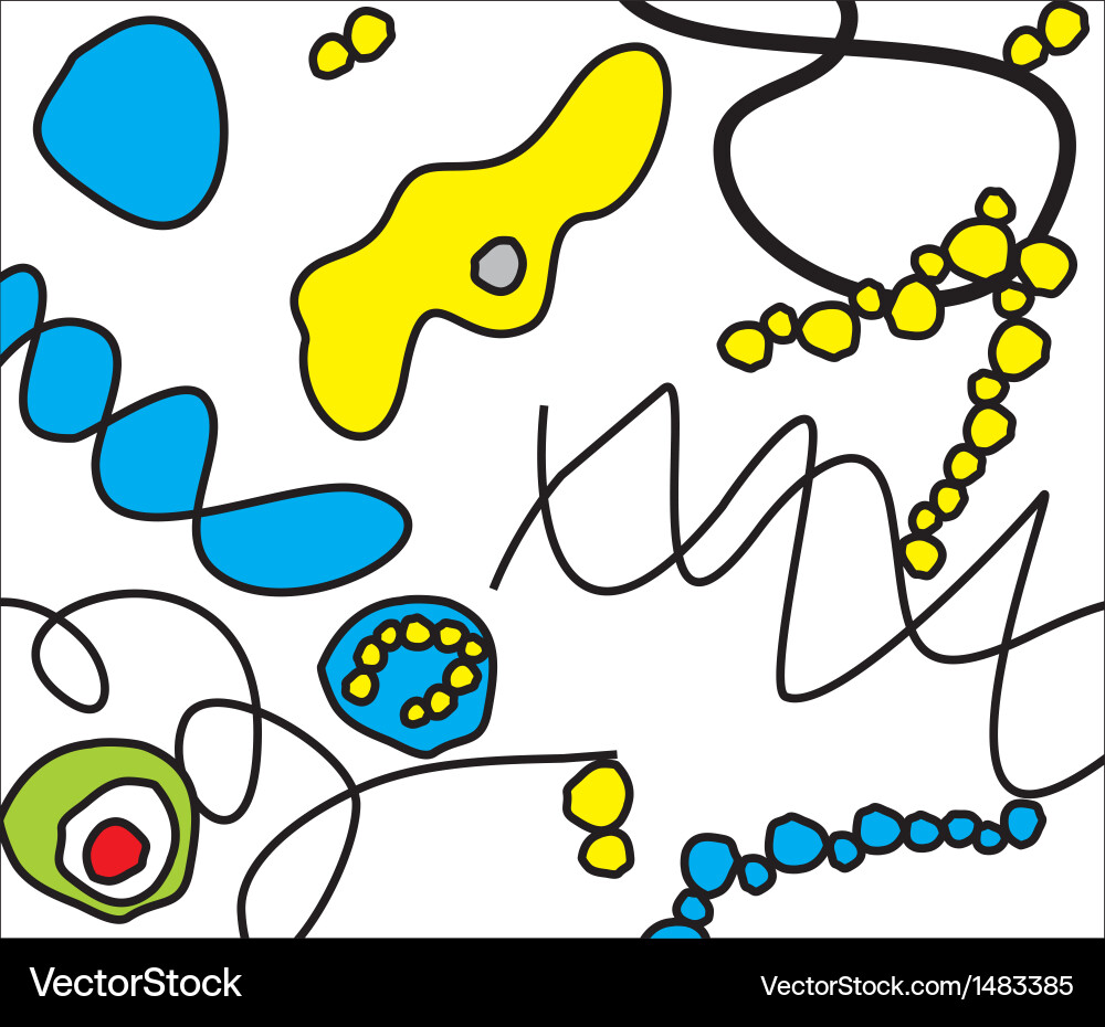 Abstract molecular structure background vector image