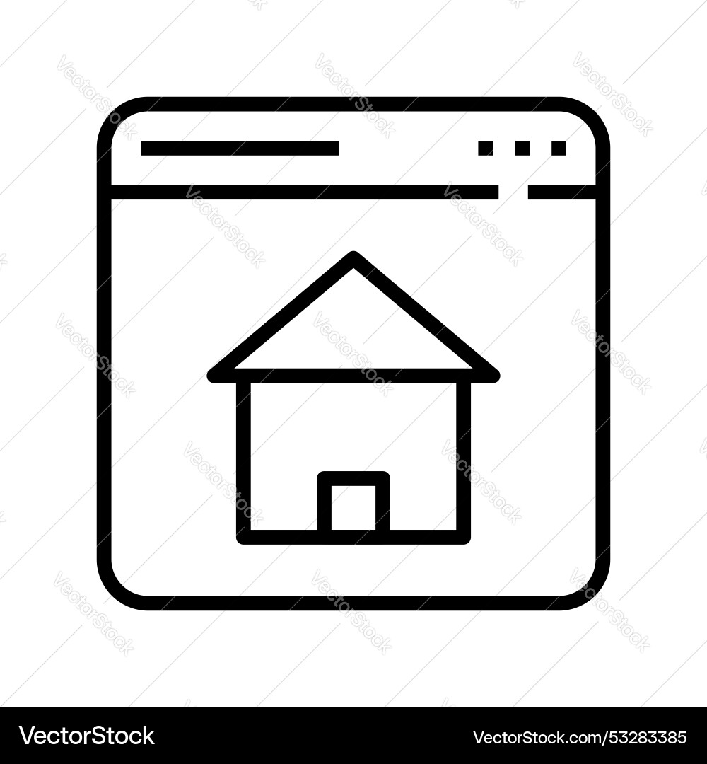 Browser icon outline style design isolated Browser icon outline style design isolated Vector Image