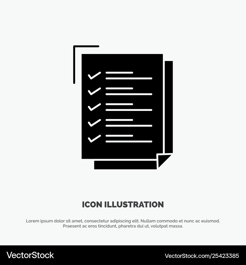 Checkliste zu tun Liste Arbeitsaufgabe Notebook solid Checkliste zu tun Liste Arbeitsaufgabe Notebook solid vektorbild