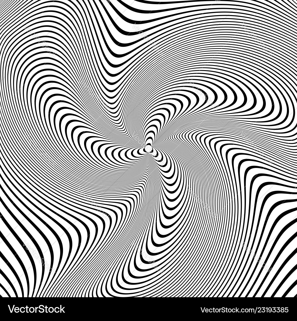 Dynamic Wavy Vortex Lines vector image