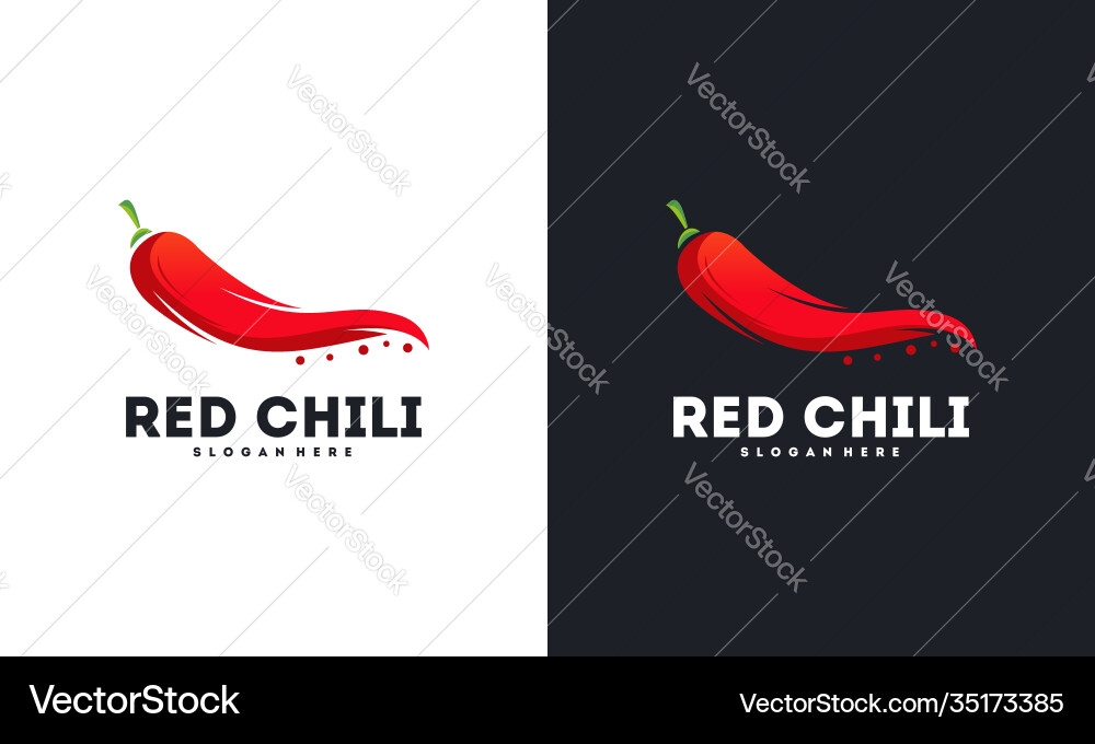 Fire hot chili logo designs concept spicy pepper Fire hot chili logo designs concept spicy pepper vector image