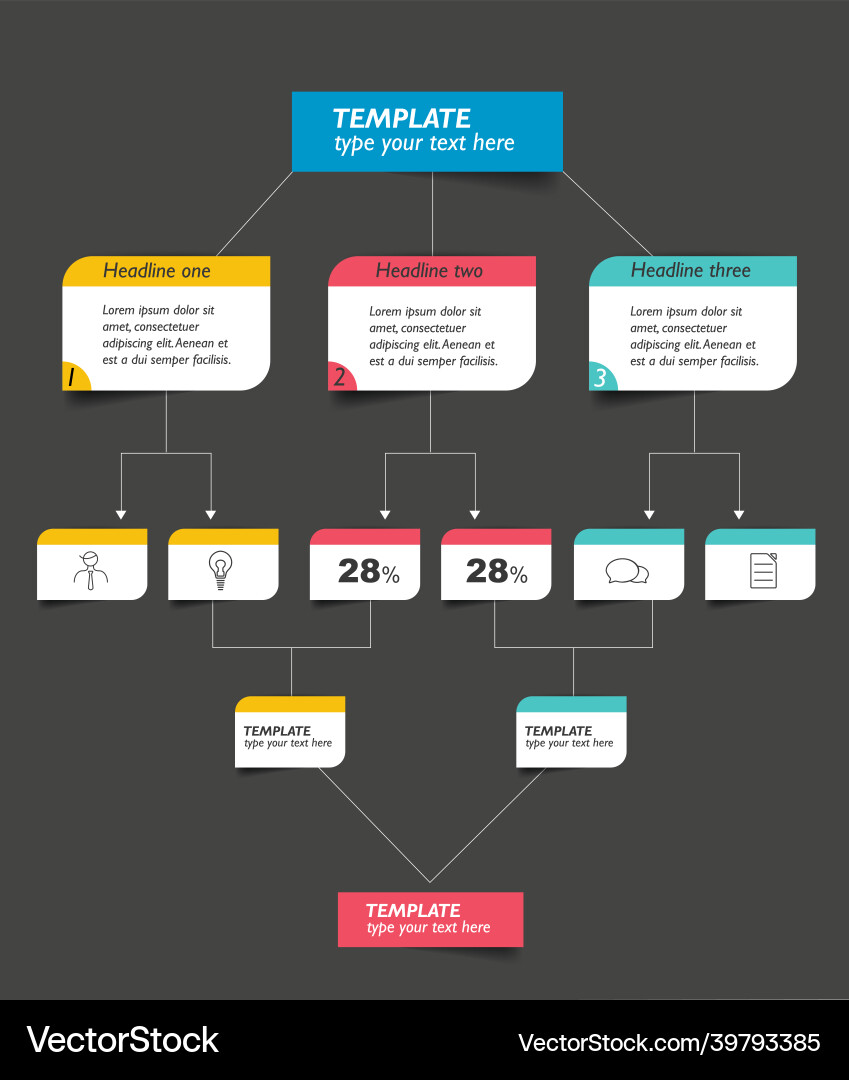 Flowchart diagram scheme infographic element Flowchart diagram scheme infographic element Vector Image
