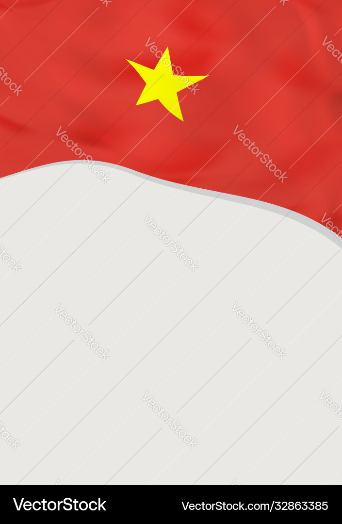 Leaflet design with flag vietnam template Leaflet design with flag vietnam template Vector Image