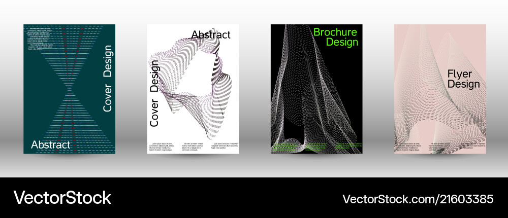 Minimal cover design with linear waves Minimal cover design with linear waves vector image