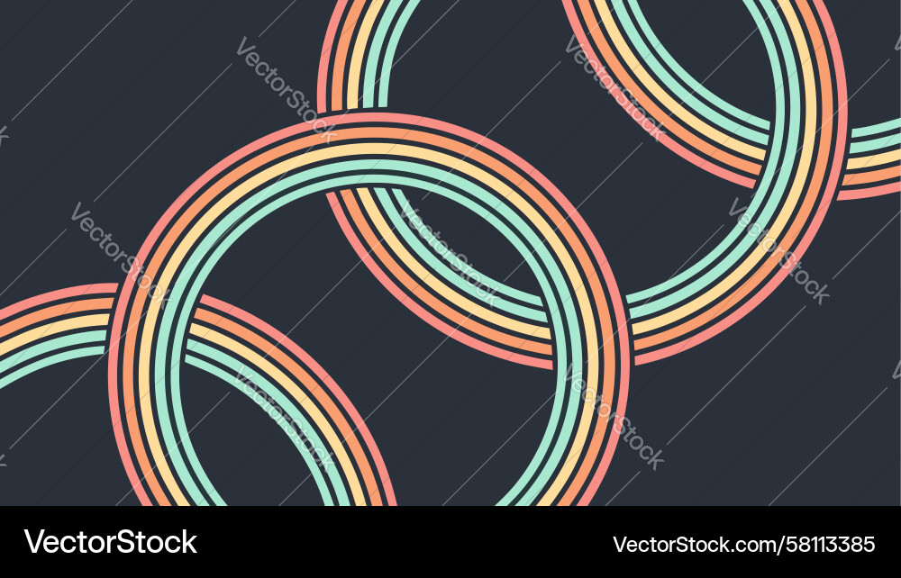 Rotating Circle Pattern Vector Image
