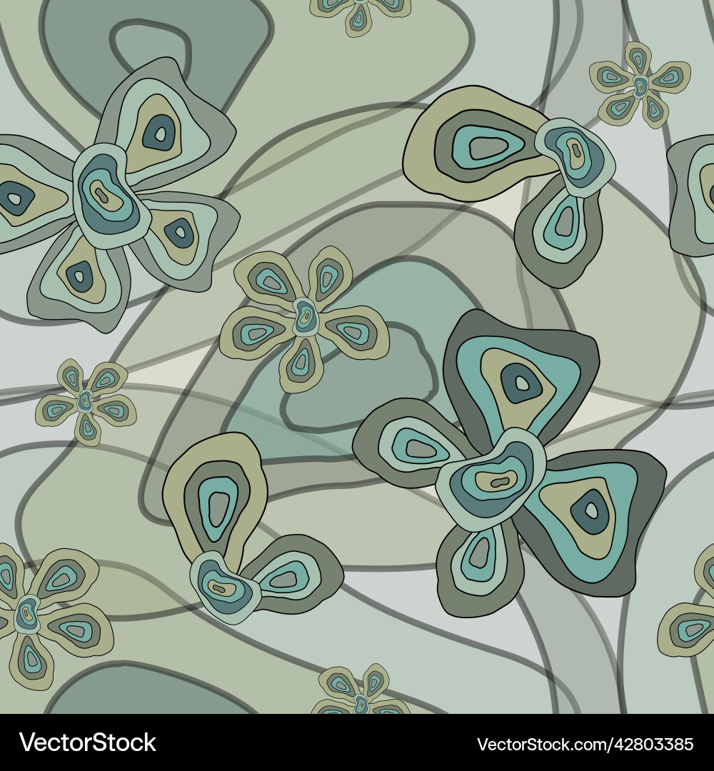 Simple geometric seamless pattern with abstract Vector Image
