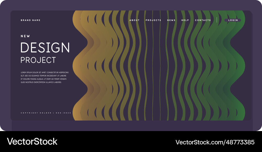 Template for the design and placement of text Template for the design and placement of text vector image