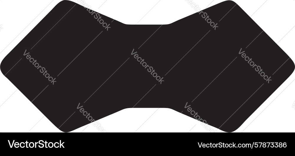 Abstract sharp geometric shape bold edgy design Vector Image