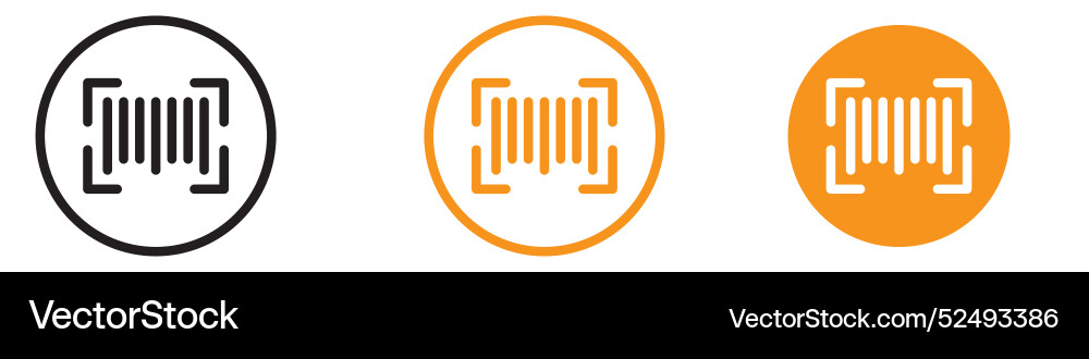 Efficient scan barcode icon for inventory Efficient scan barcode icon for inventory vector image