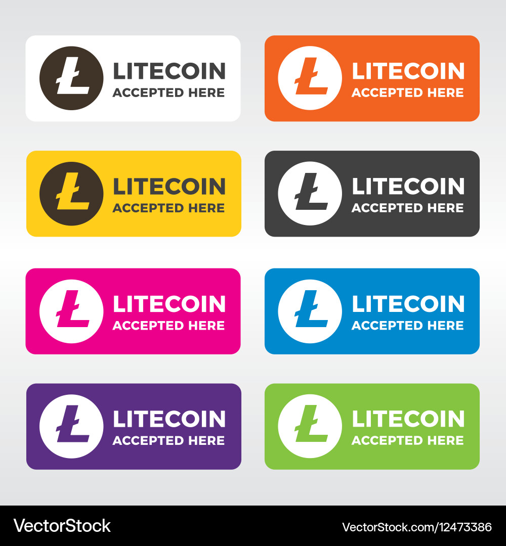 Litecoin banner (12473386) – Royalty-Free Vector | VectorStock