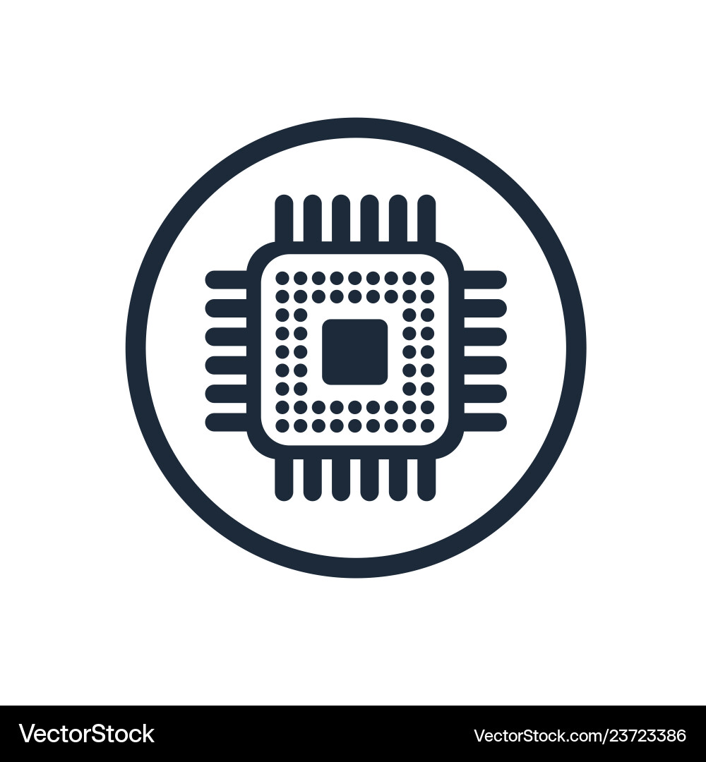 Microchip chip circuit component Microchip chip circuit component vector image
