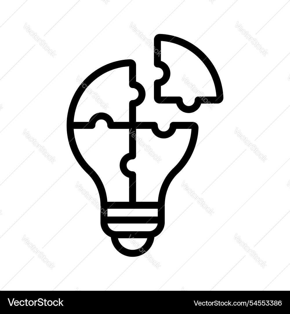 Problem solving vector image
