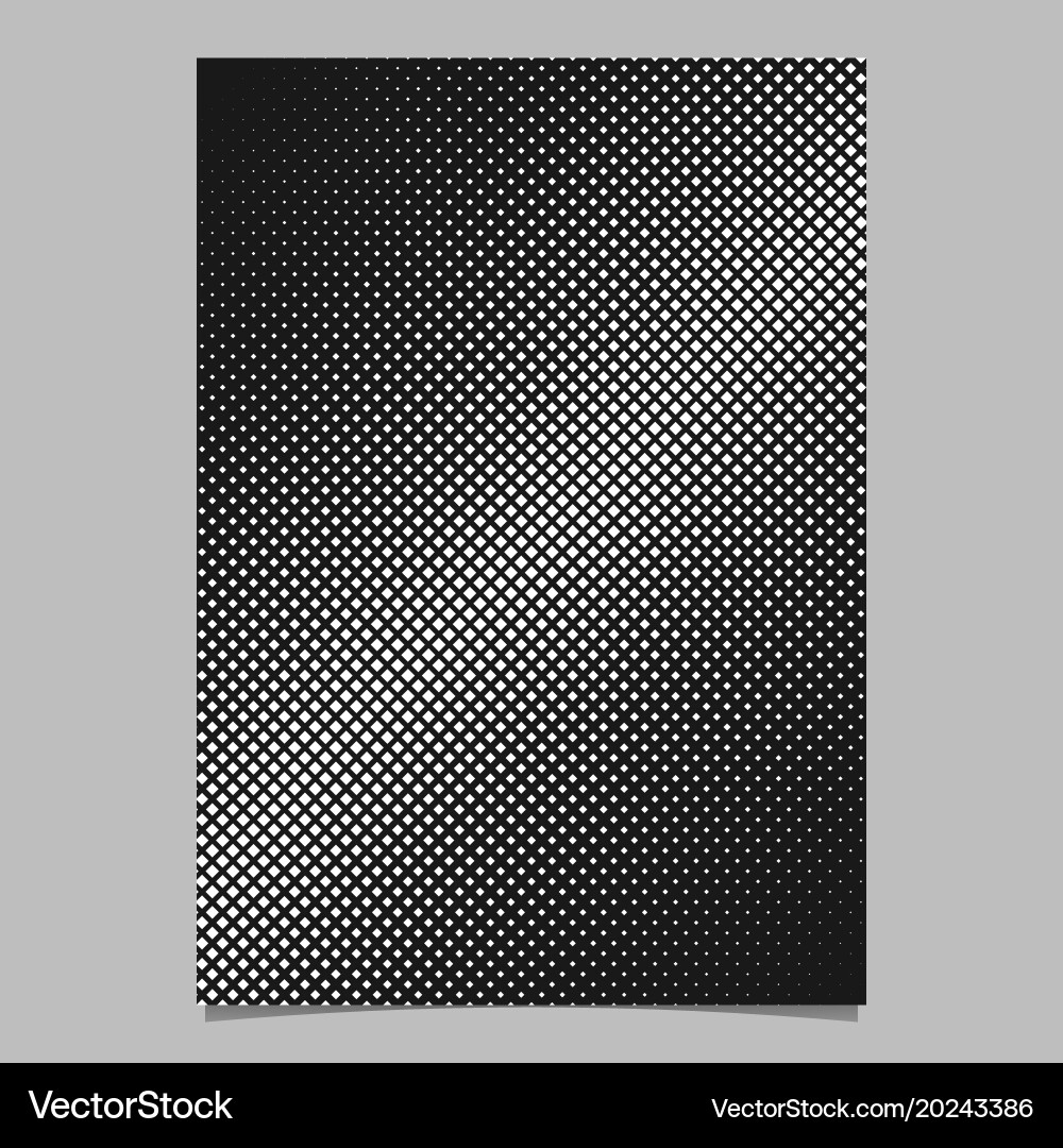 Retro abstract halftone square pattern background vector image