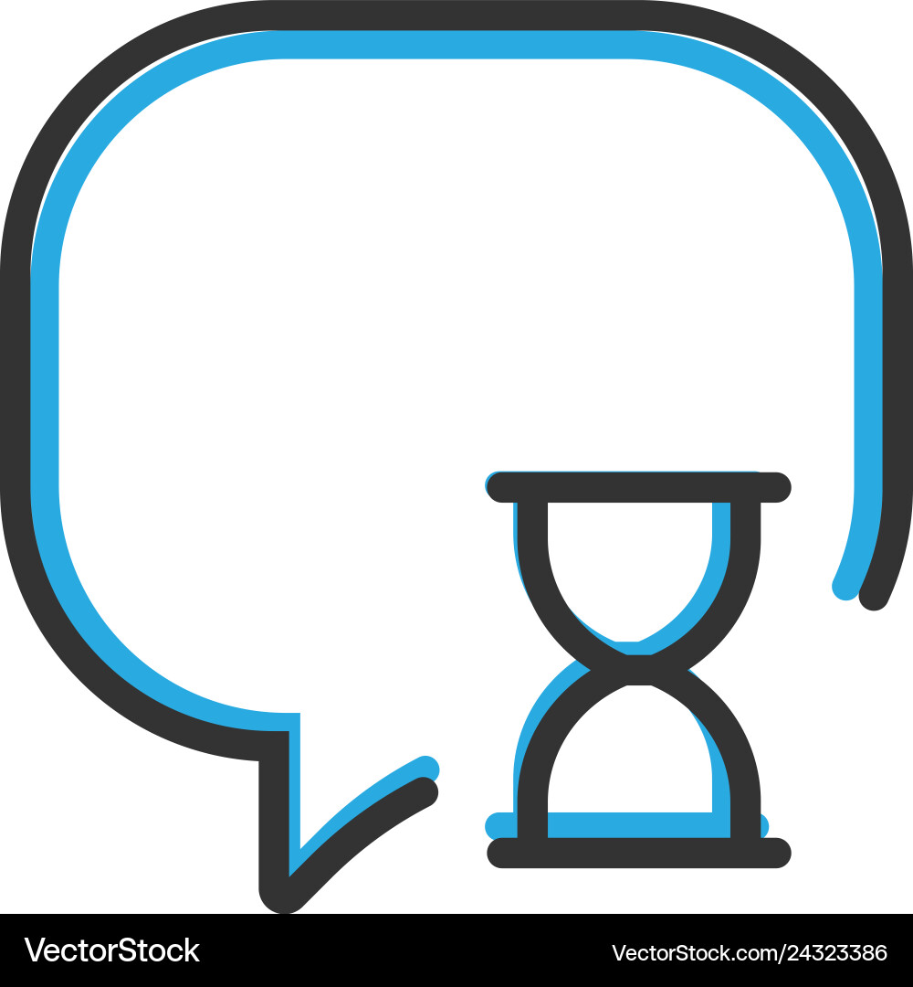 Speech bubble icon design interaction line Speech bubble icon design interaction line vector image