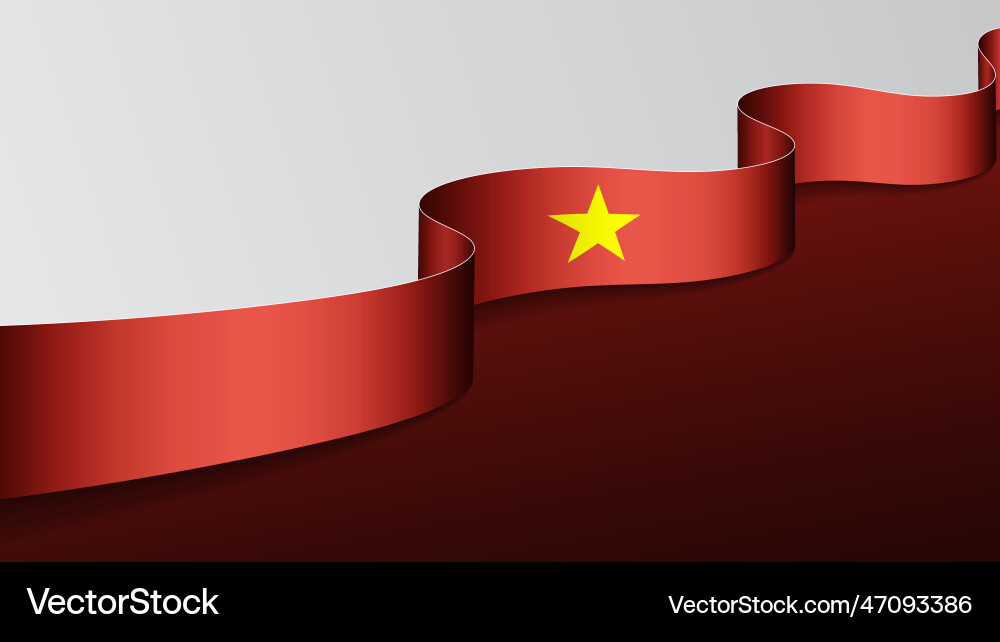 Vietnam Band Flagge Hintergrund Vietnam Band Flagge Hintergrund vektorbild