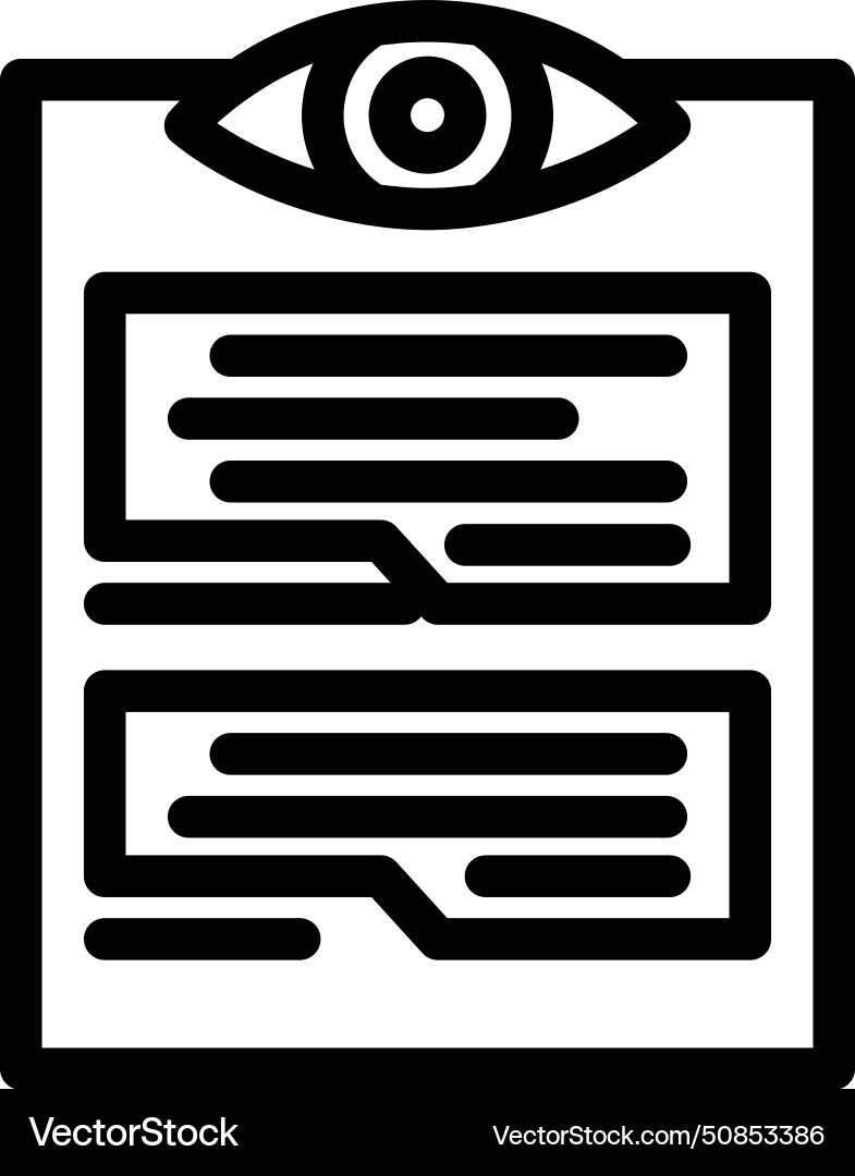 Visual feedback ux ui design line icon Visual feedback ux ui design line icon vector image