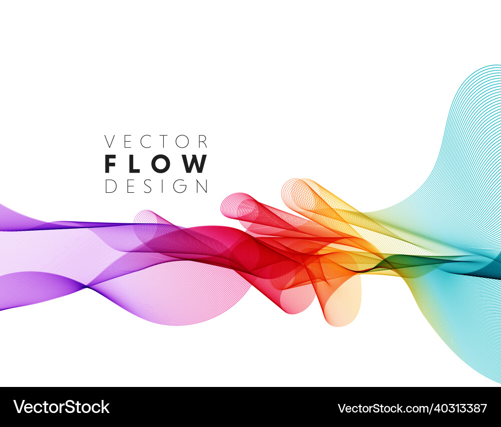 Abstract colorful flowing wave lines Abstract colorful flowing wave lines vector image