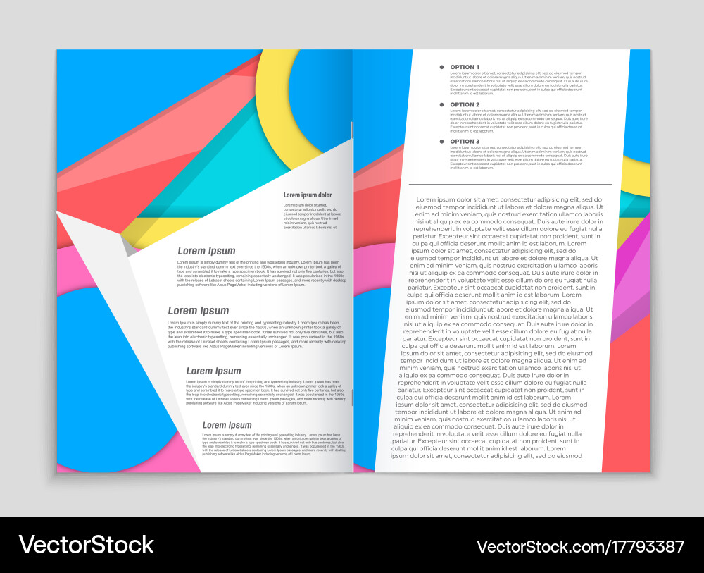 Abstract layout background set for art Vector Image