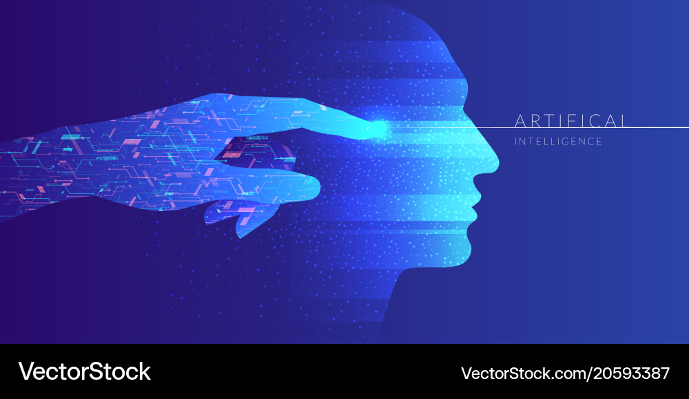 Digital Intelligence Spark vector image