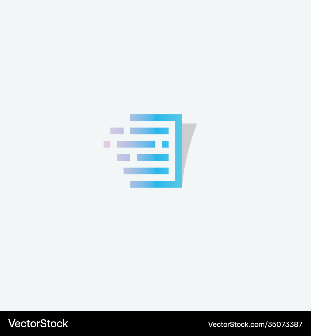 Document Icon - Page & Archive vector image