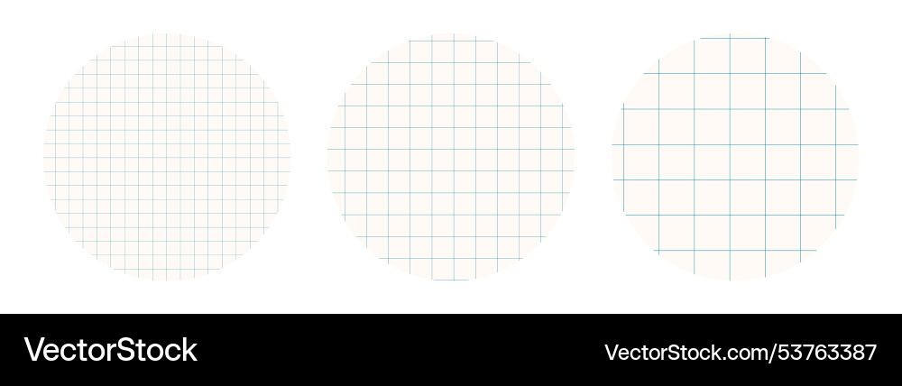 Grid paper round frames background for collages Grid paper round frames background for collages vector image