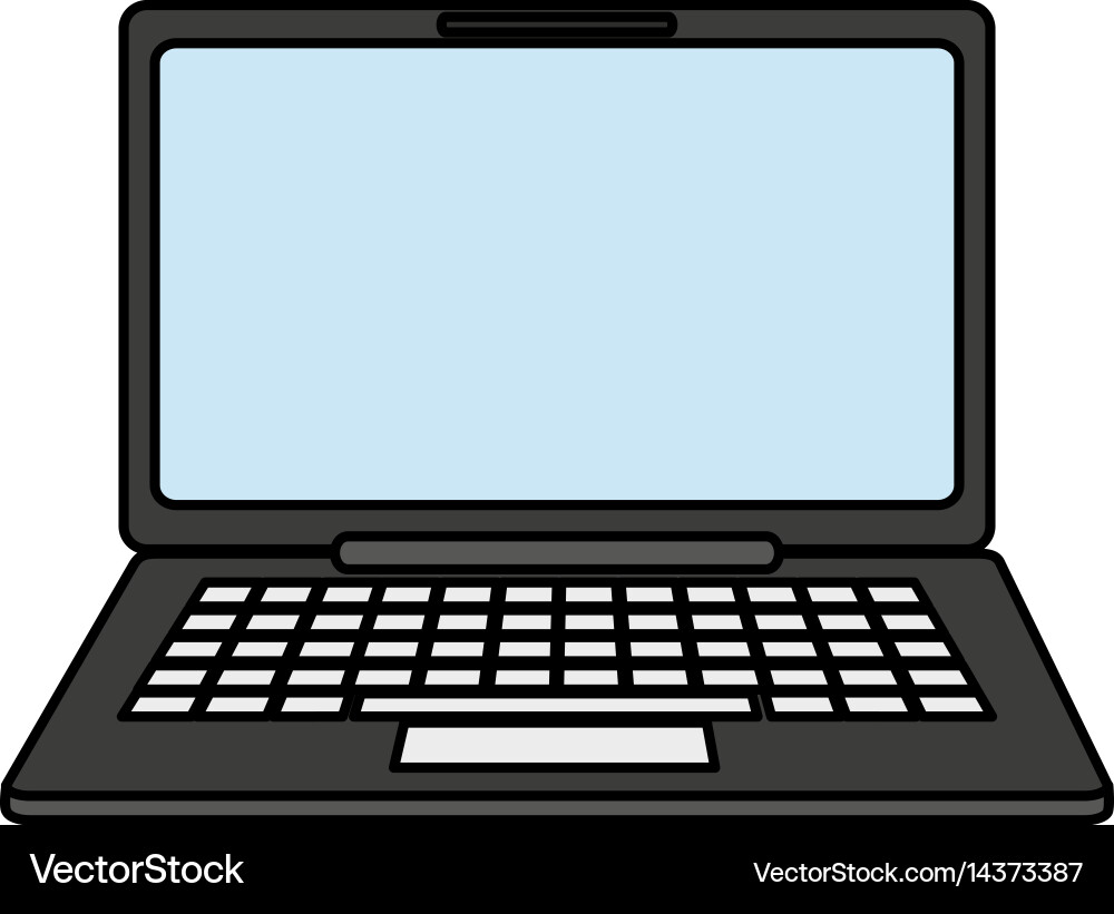 Laptop computer icon image Vector Image
