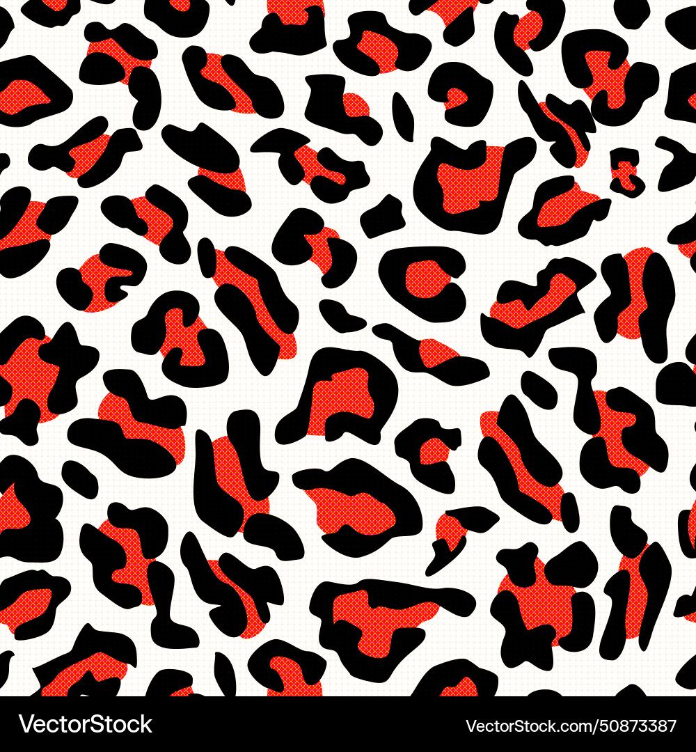 Leopard pattern design funny drawing seamless Leopard pattern design funny drawing seamless Vector Image