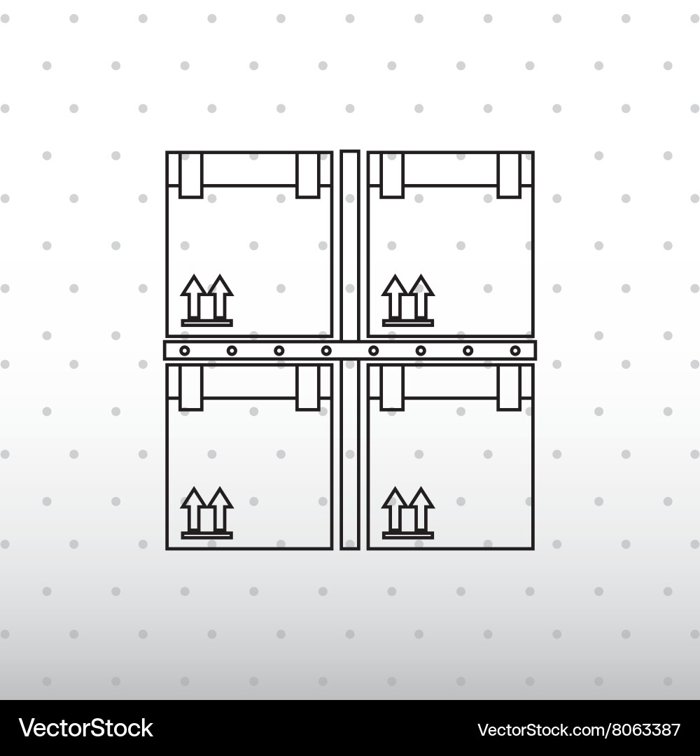 Logistic service design vector image