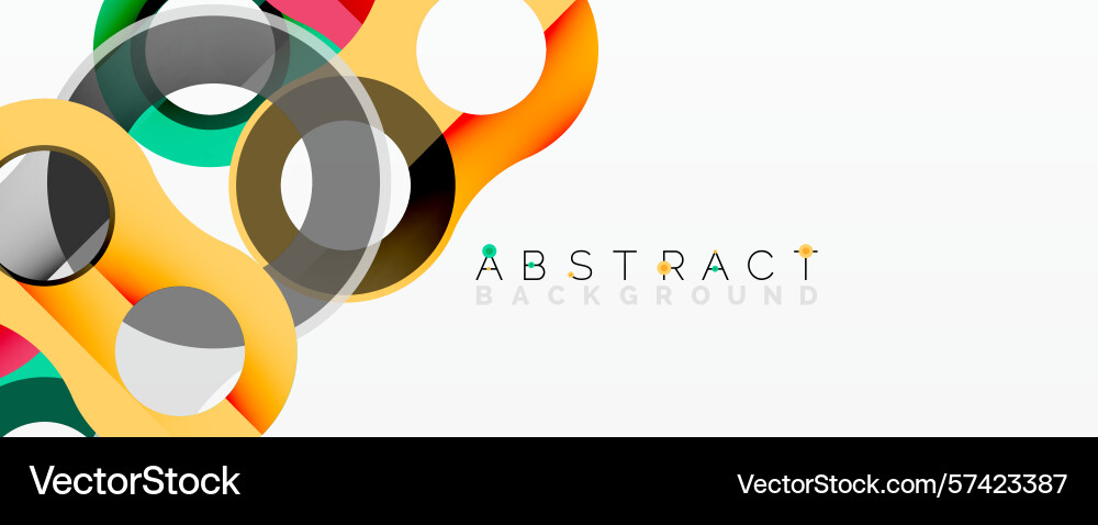 Modern abstract design overlapping circles Vector Image